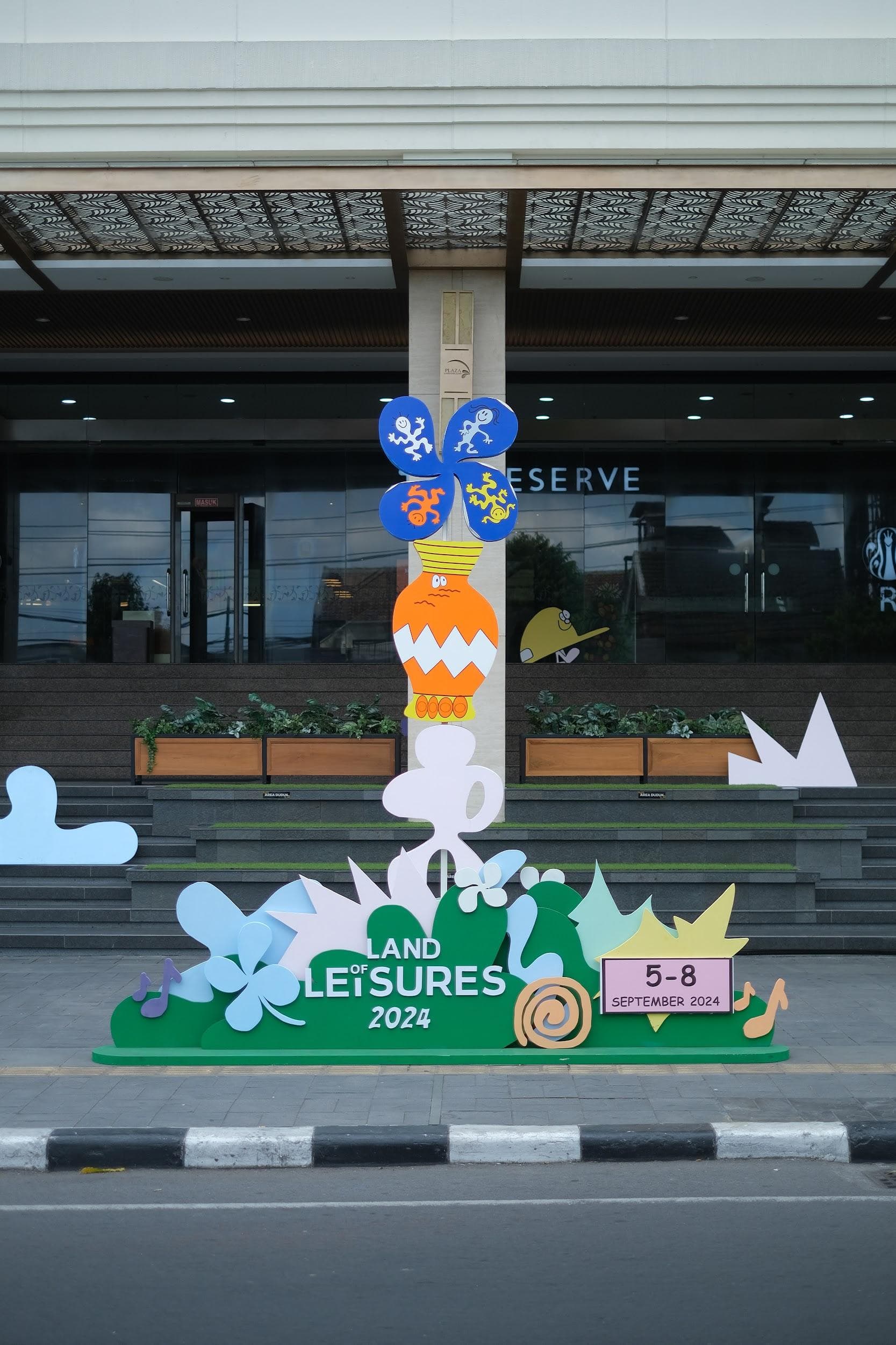 Land of Leisures activation wall