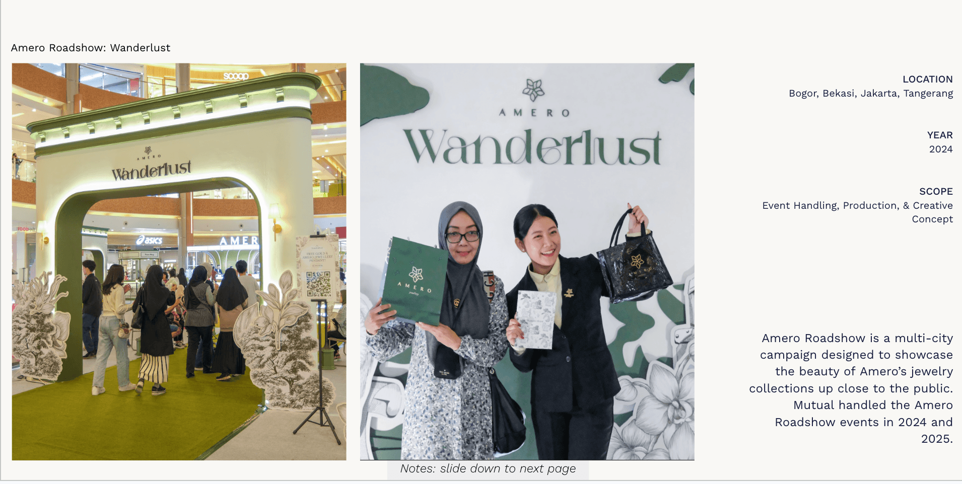 Amero Roadshow: Wanderlust